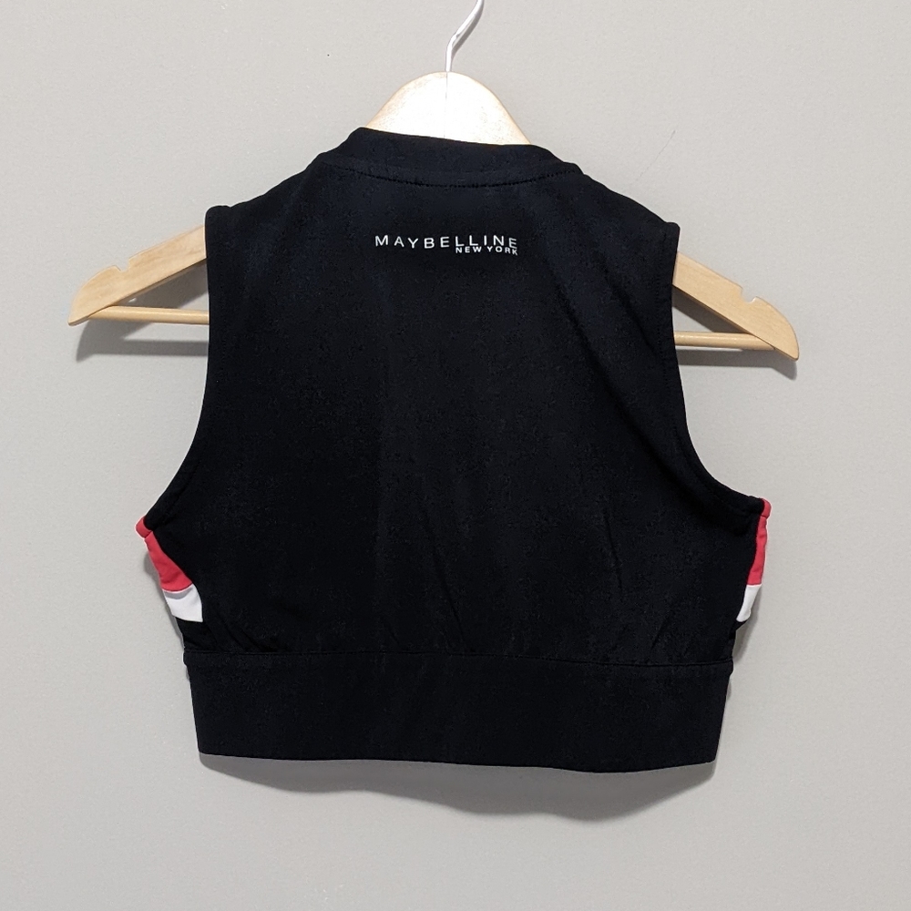 Puma X Maybelline Color Block Zip Up Crop Top - image 8